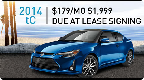 2014 Scion tC Special - $179/Mo. $1,999 Due at Lease Signing