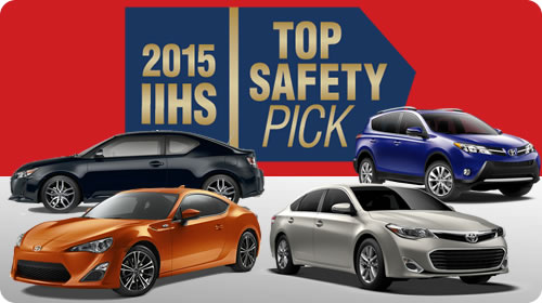 Toyota named 2015 IIHS Top Safety Pick