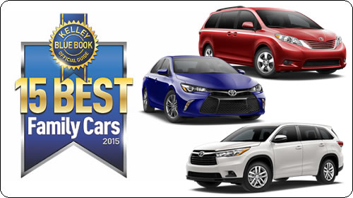 15 Best Family Cars Award by KBB.com