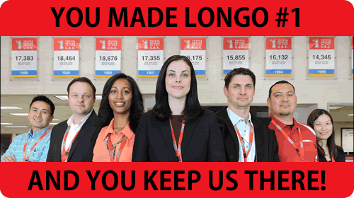 Thanks for making Longo #1!