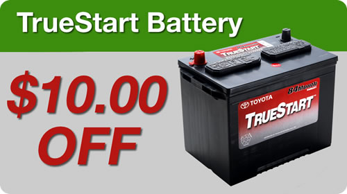 Toyota True Start Battery: $10 Off!